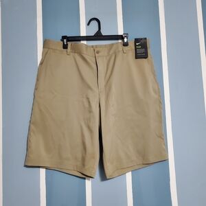 Nike Men's Khaki Flat Front Shorts